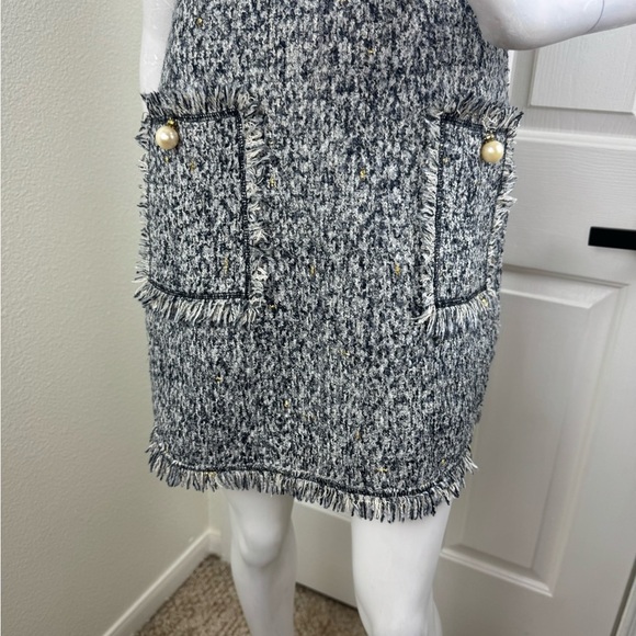 N.I.W.I.Y. Tweed Sleeveless Dress with Pearl Accents.   #63 - Picture 5 of 11